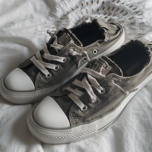 Converse Shoreline Gray Slip On Sneakers size 8